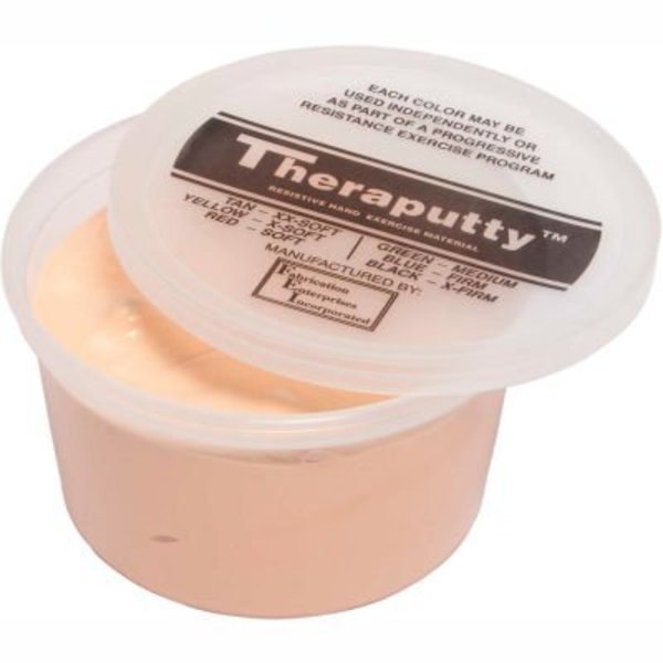 Fabrication Enterprises TheraPutty® Plus Antimicrobial Exercise Putty, Tan, 1 Pound, XX-Soft 270555